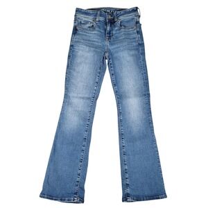 American Eagle Jeans Womens 00 X-Short Kick Boot Next Level Stretch Blue